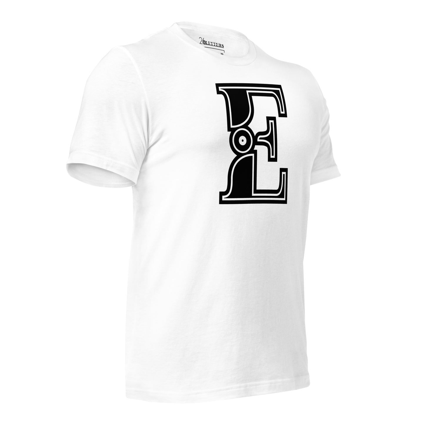 Black and White Letter E T-Shirt