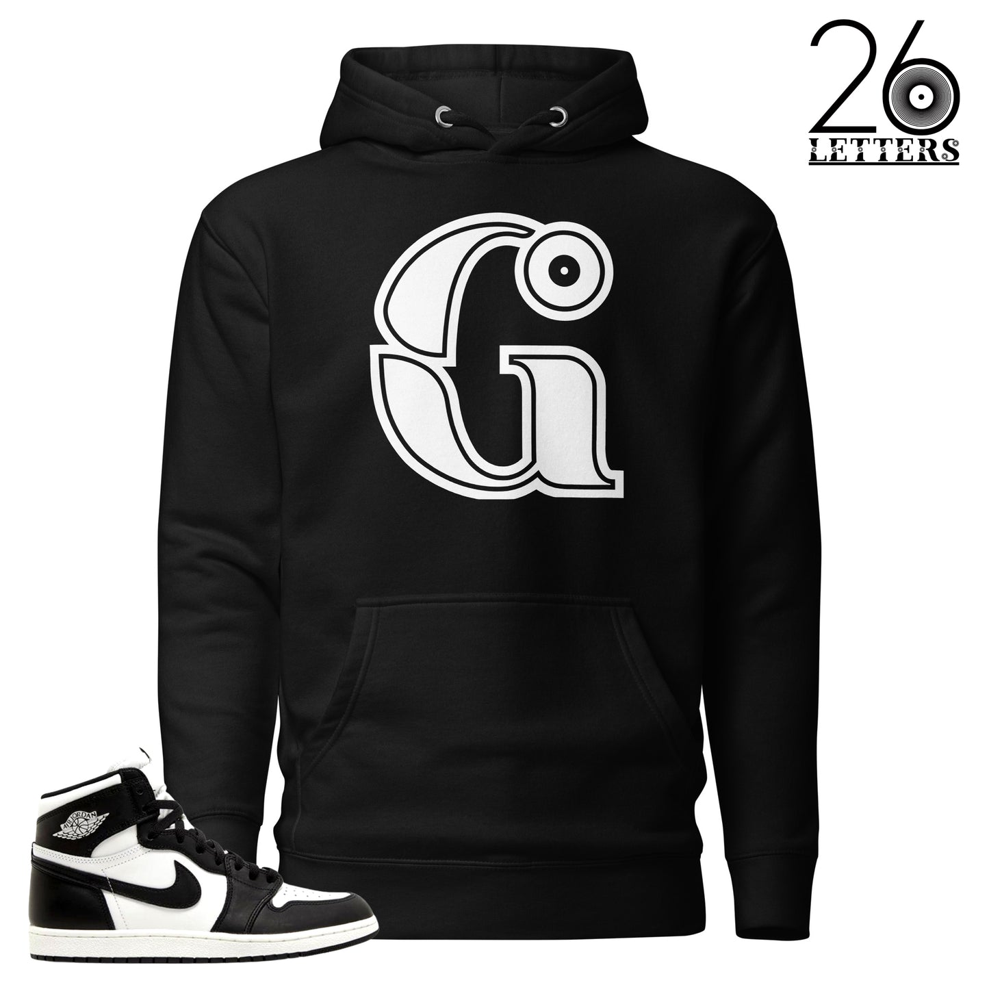 Black and White Letter G Hoodie