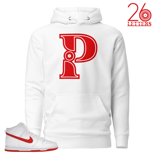 Red and White Letter P T-Shirt