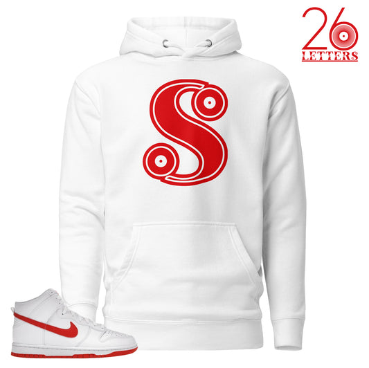 Red and White Letter S T-Shirt