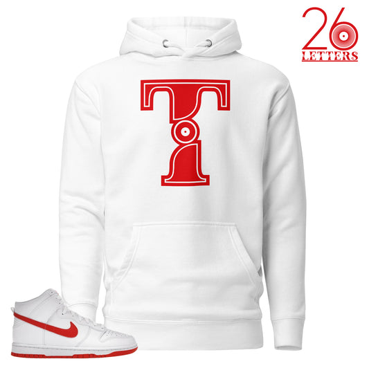 Red and White Letter T T-Shirt