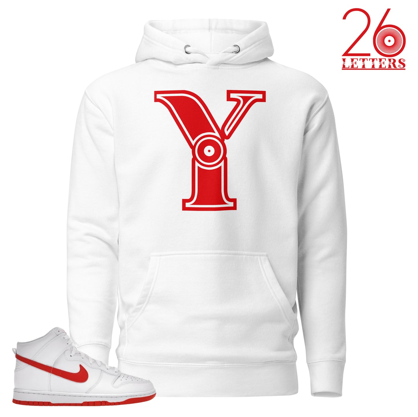 Red and White Letter Y T-Shirt