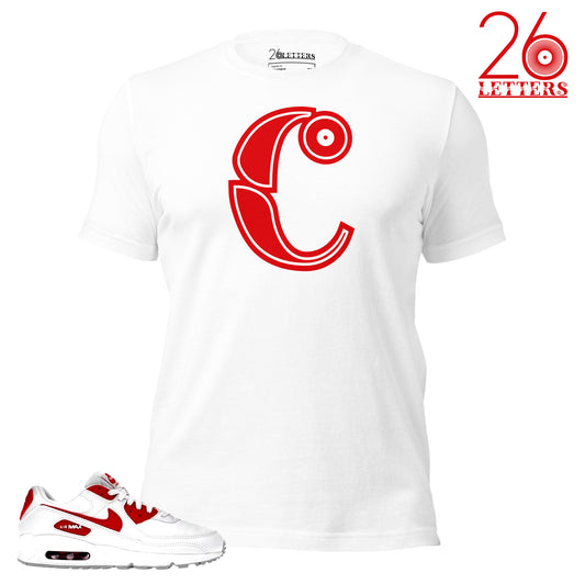 Red and White Letter C T-Shirt