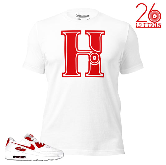 Red and White Letter A T-Shirt