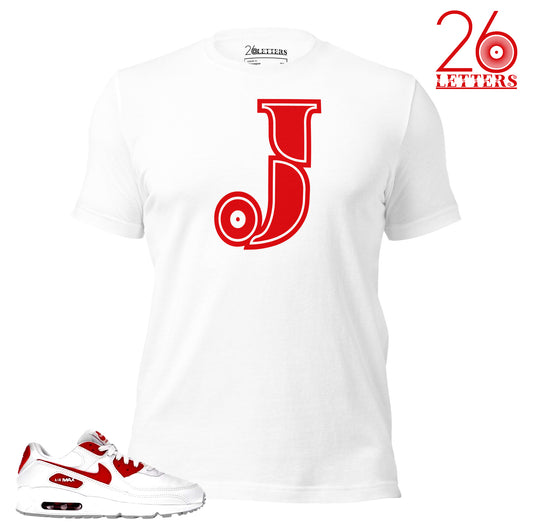 Red and White Letter A T-Shirt