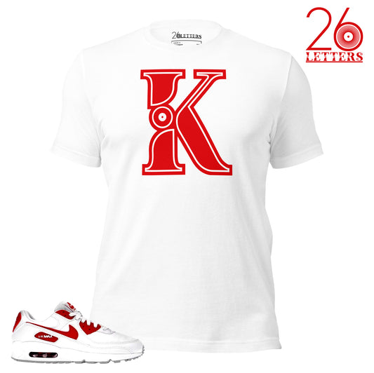 Red and White Letter A T-Shirt