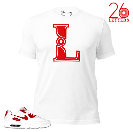 Red and White Letter A T-Shirt