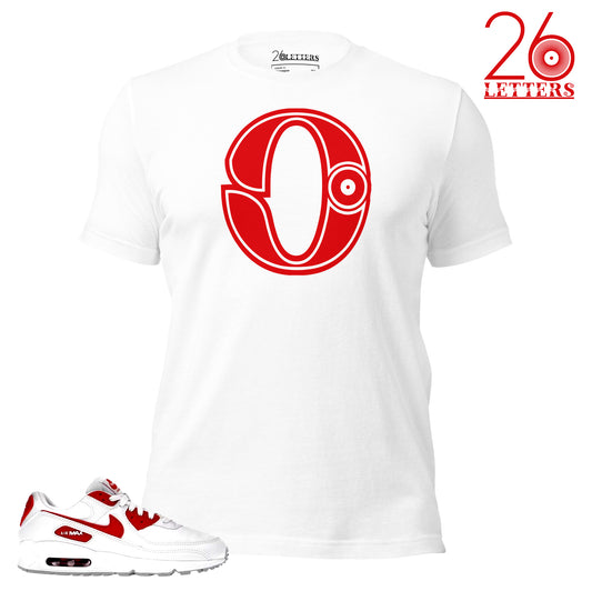 Red and White Letter A T-Shirt