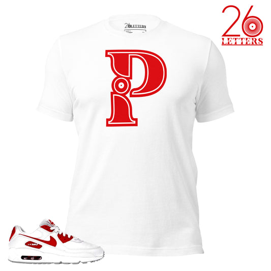 Red and White Letter A T-Shirt