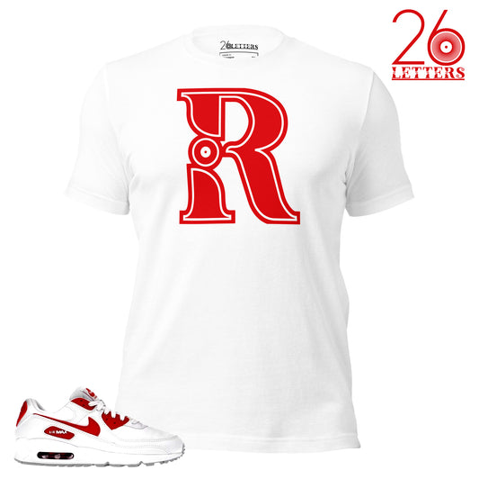 Red and White Letter A T-Shirt