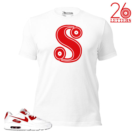 Red and White Letter A T-Shirt