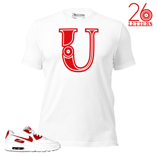 Red and White Letter A T-Shirt