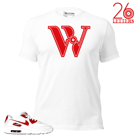 Red and White Letter A T-Shirt