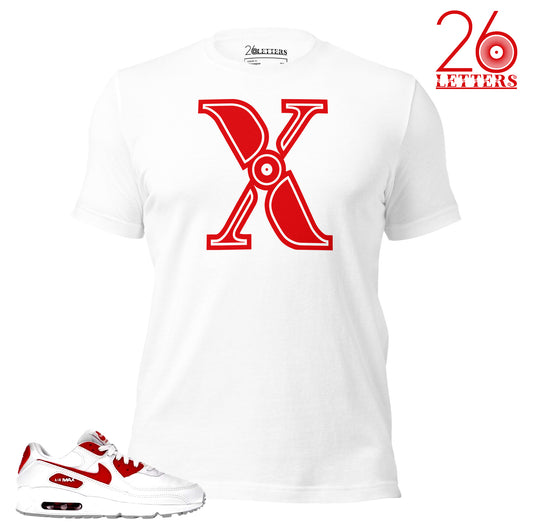 Red and White Letter A T-Shirt