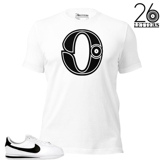 Black and White Letter O T-Shirts