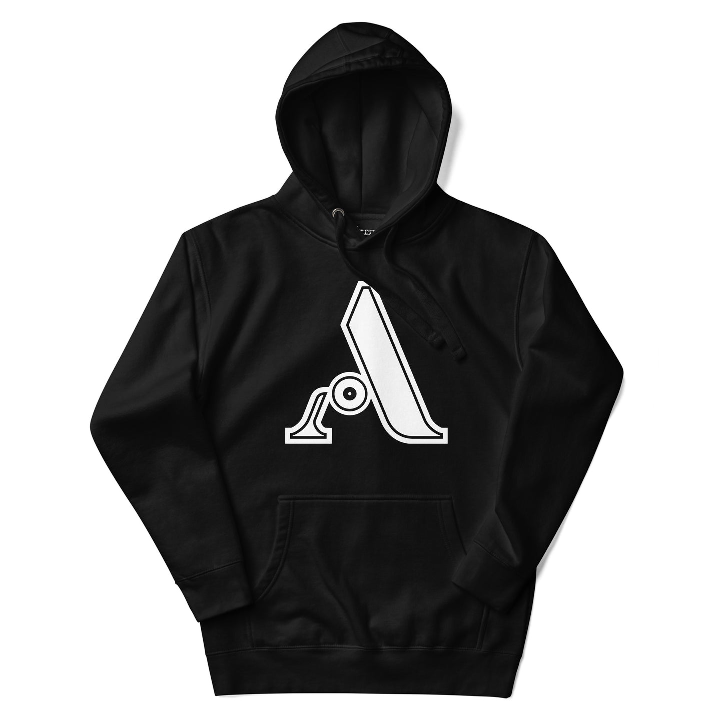 Black and White Letter A Hoodie