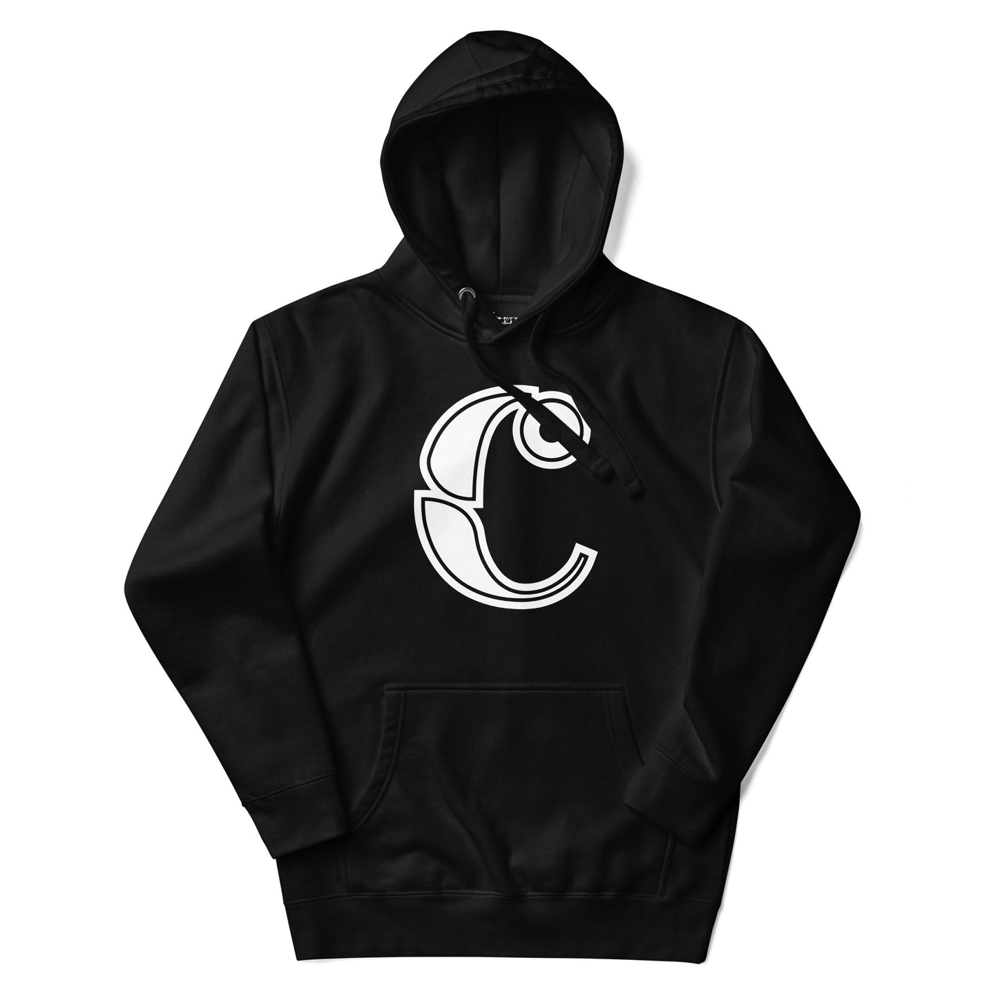 Black and White Letter C Hoodie