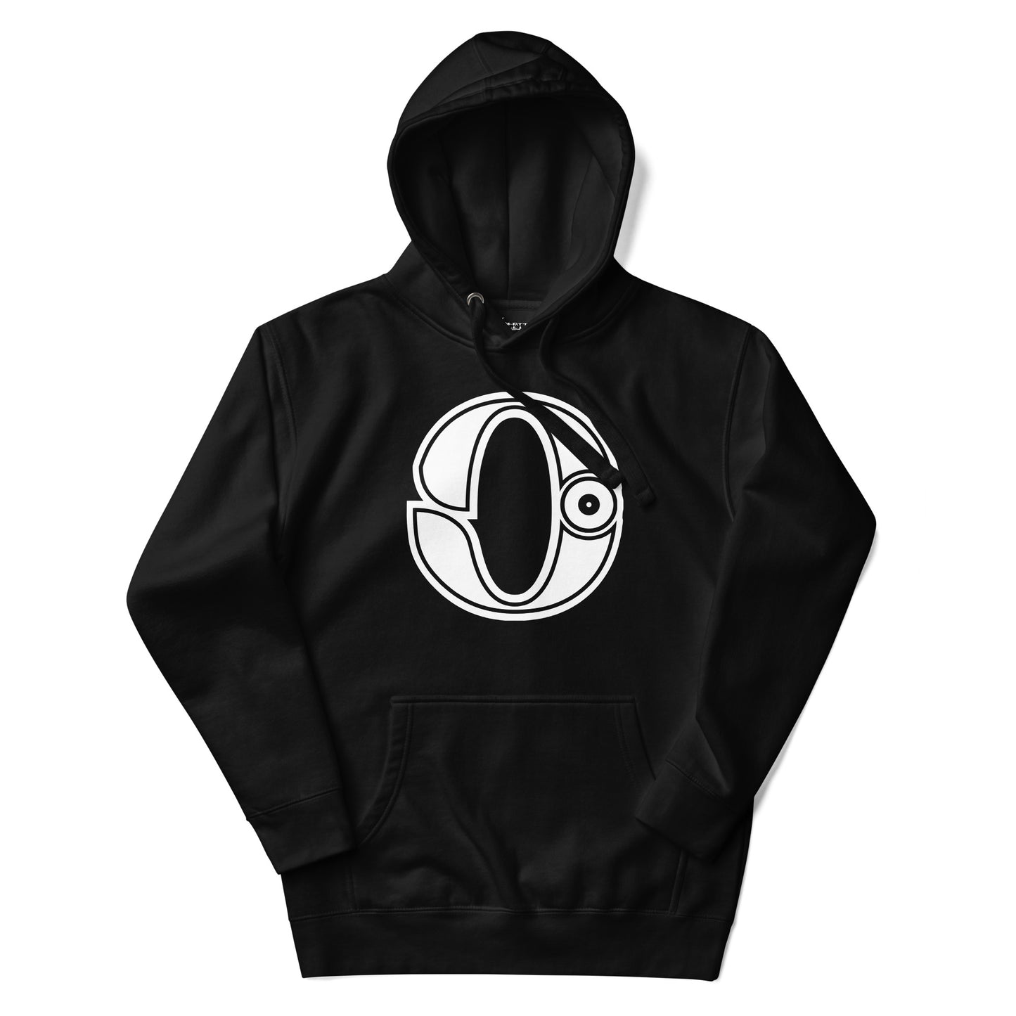 Black and White Letter O Hoodie