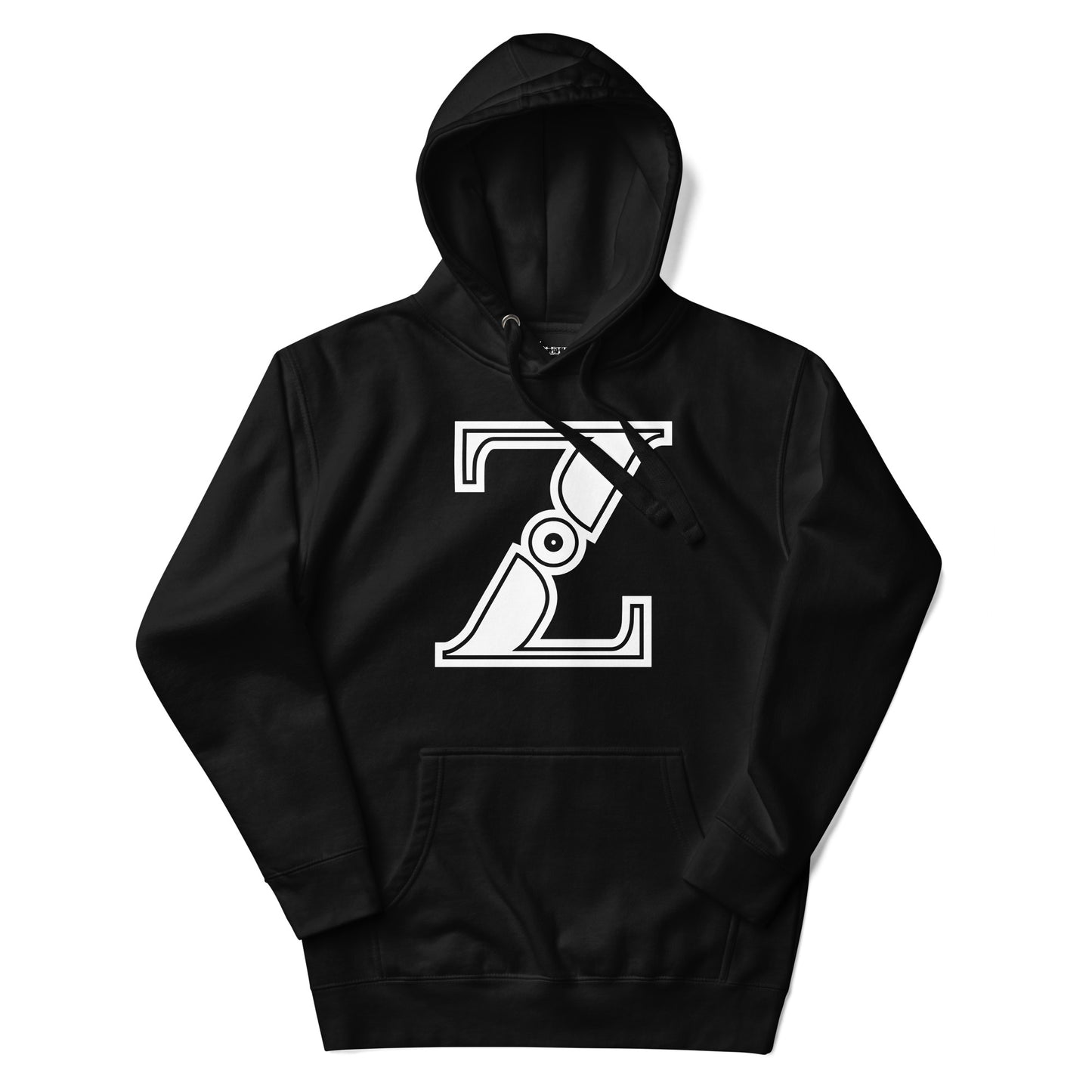 Black and White Letter A Hoodie