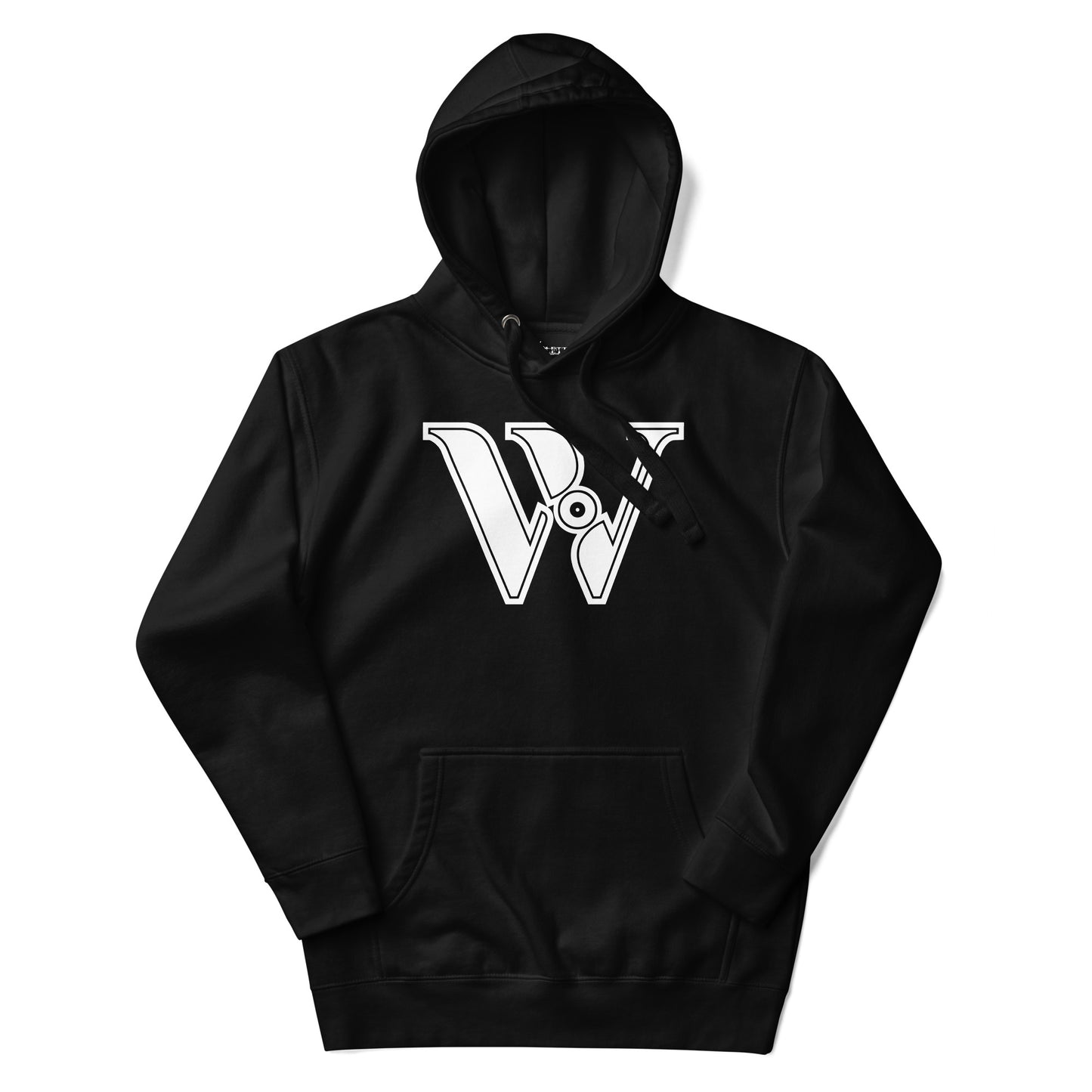 Black and White Letter W Hoodie