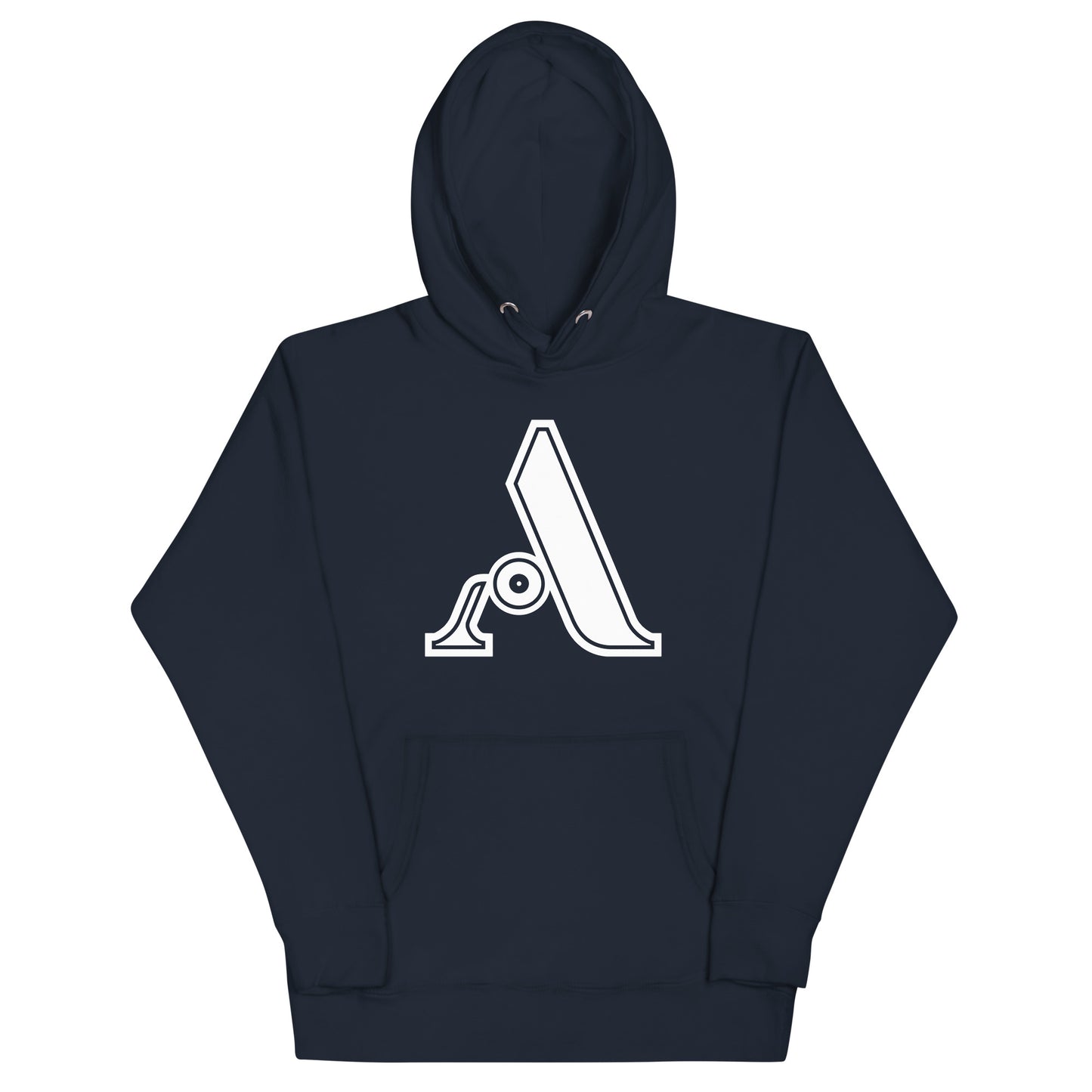 Navy and White Letter A Hoodie