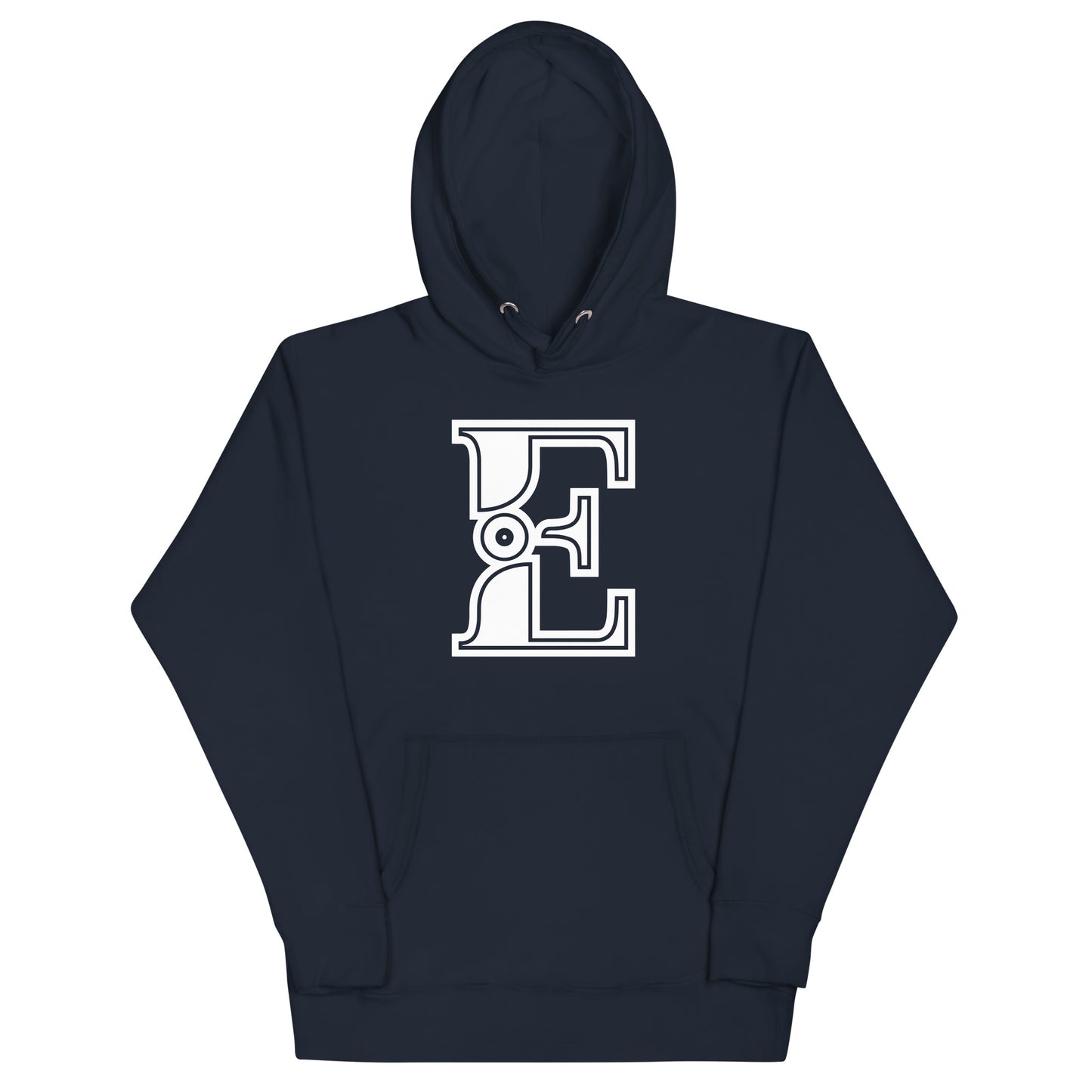 Navy and White Letter A Hoodie