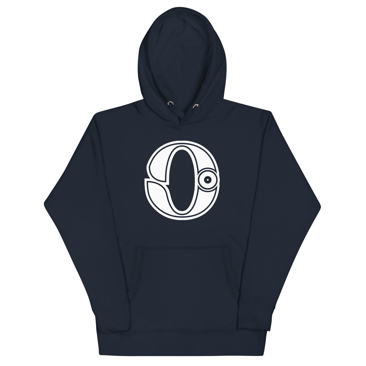 Navy and White Letter O Hoodie