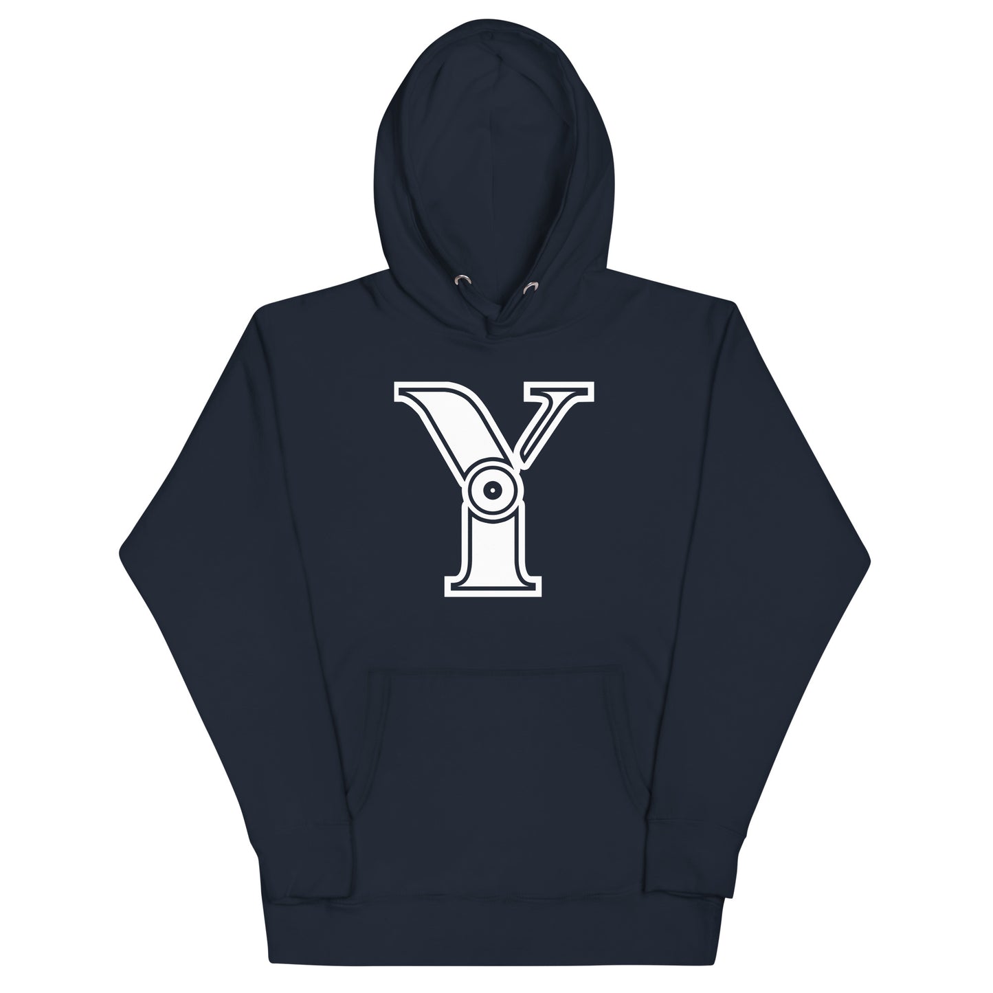 Navy and White Letter Y Hoodie