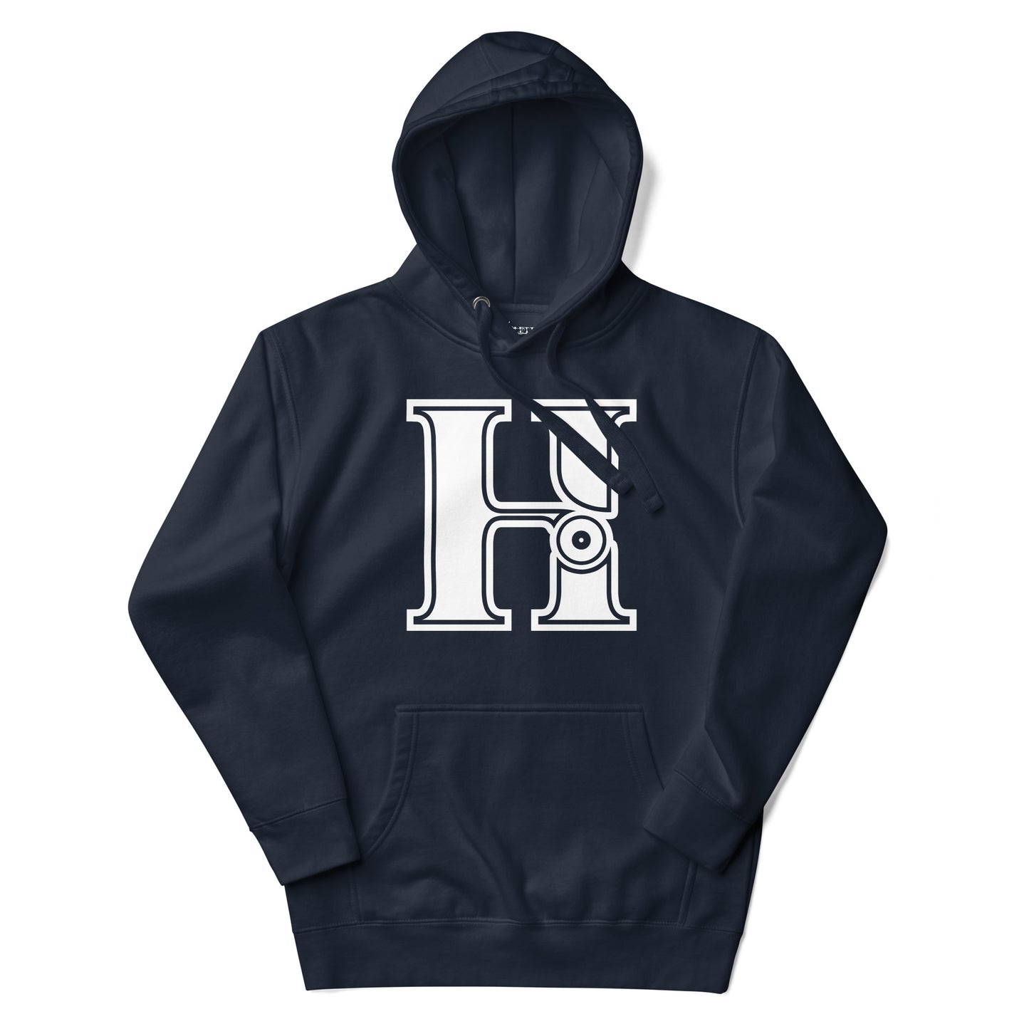 Navy and White Letter R Hoodie