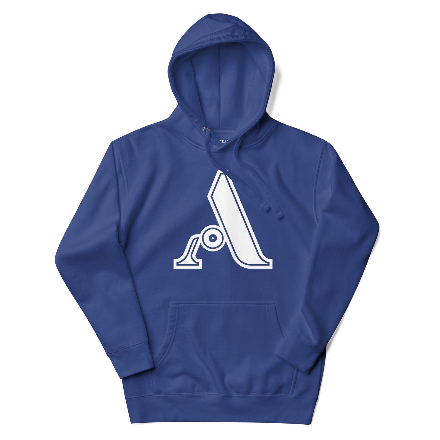 Royal Blue and White Letter A Hoodie