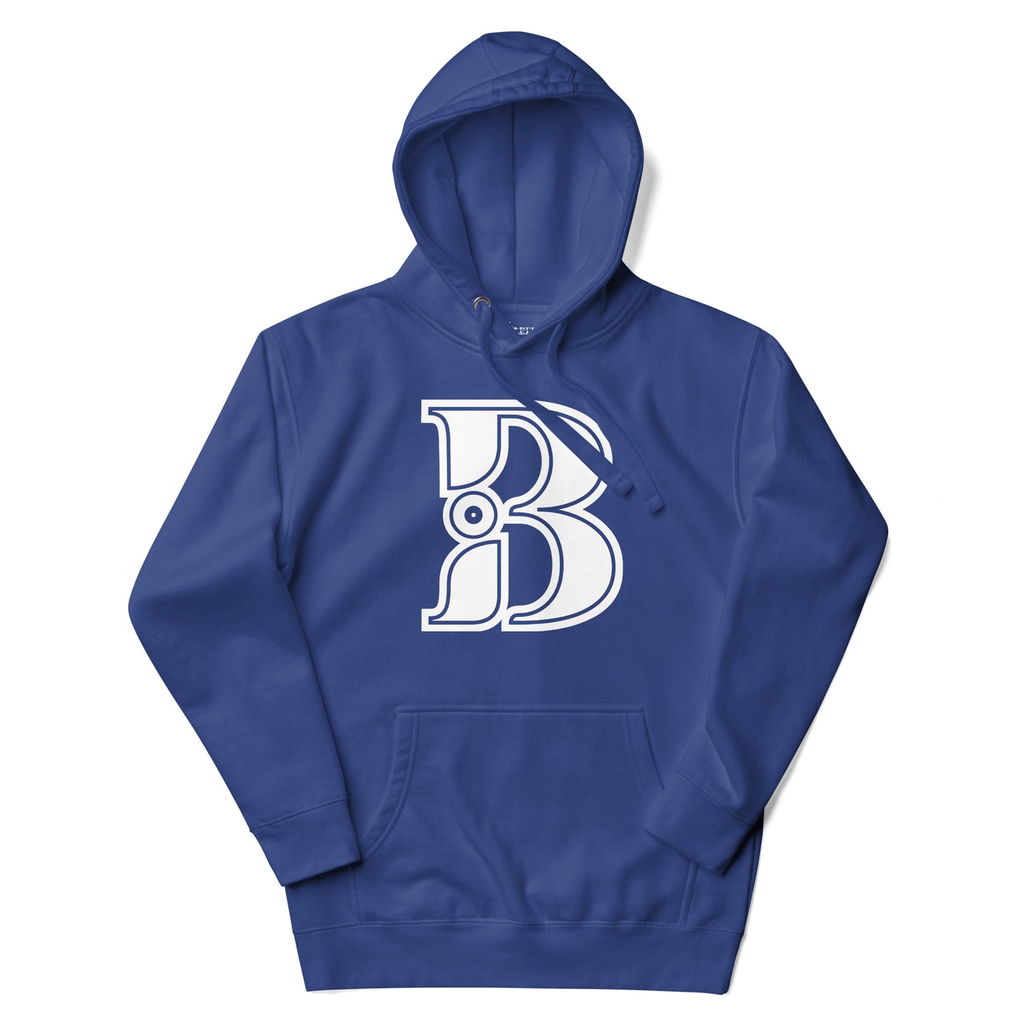 Royal Blue and White Letter B Hoodie