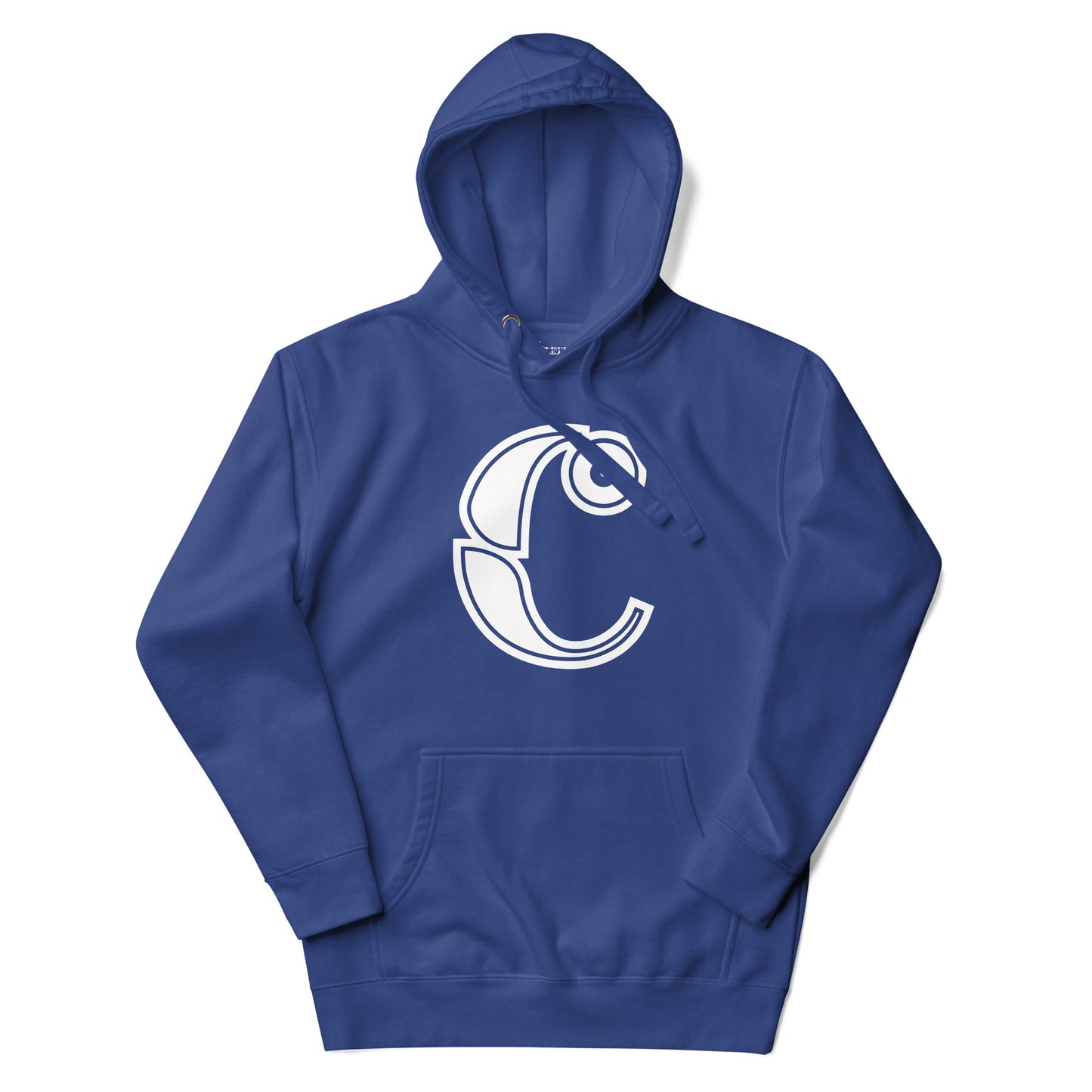 Royal Blue and White Letter C Hoodie