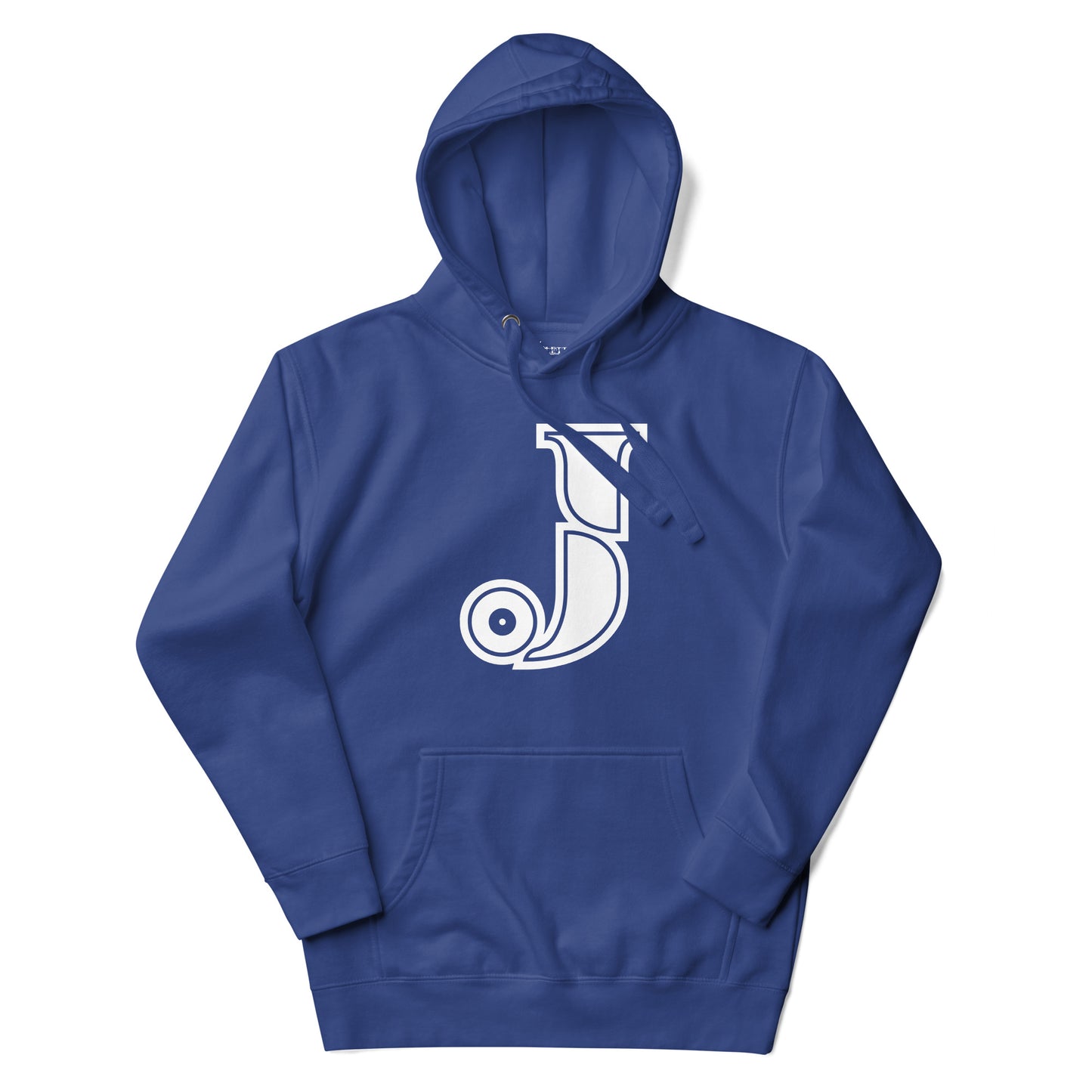 Royal Blue and White Letter J Hoodie