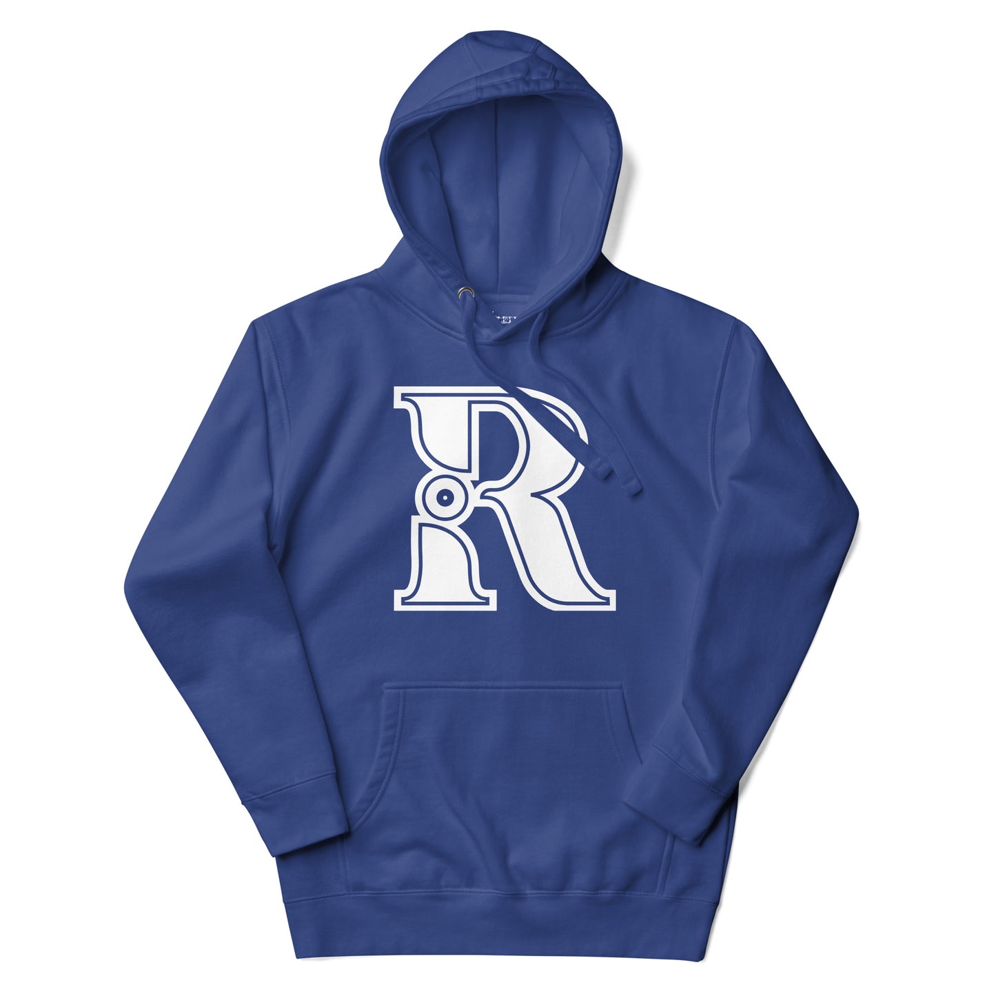 Royal Blue and White Letter R Hoodie