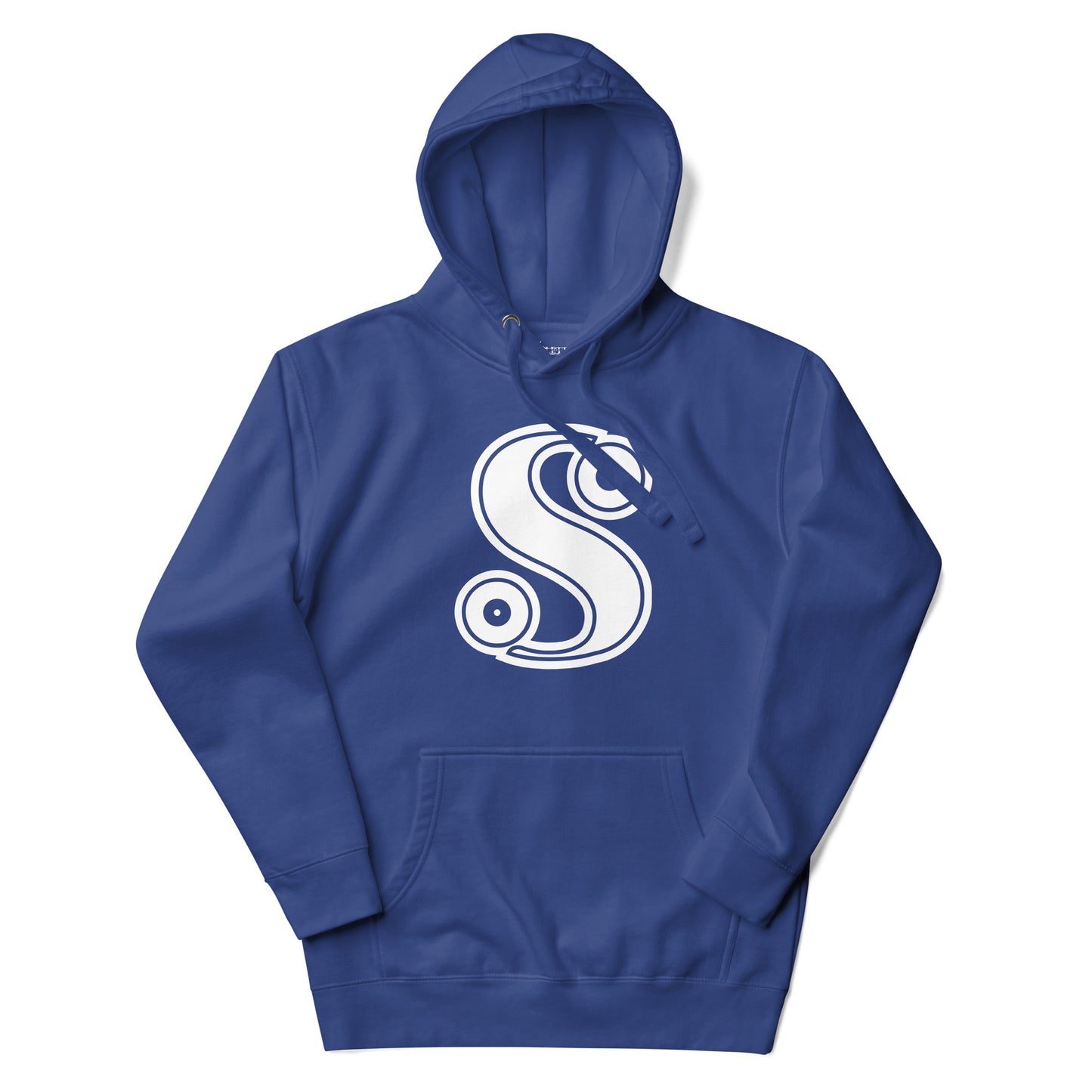 Royal Blue and White Letter S Hoodie