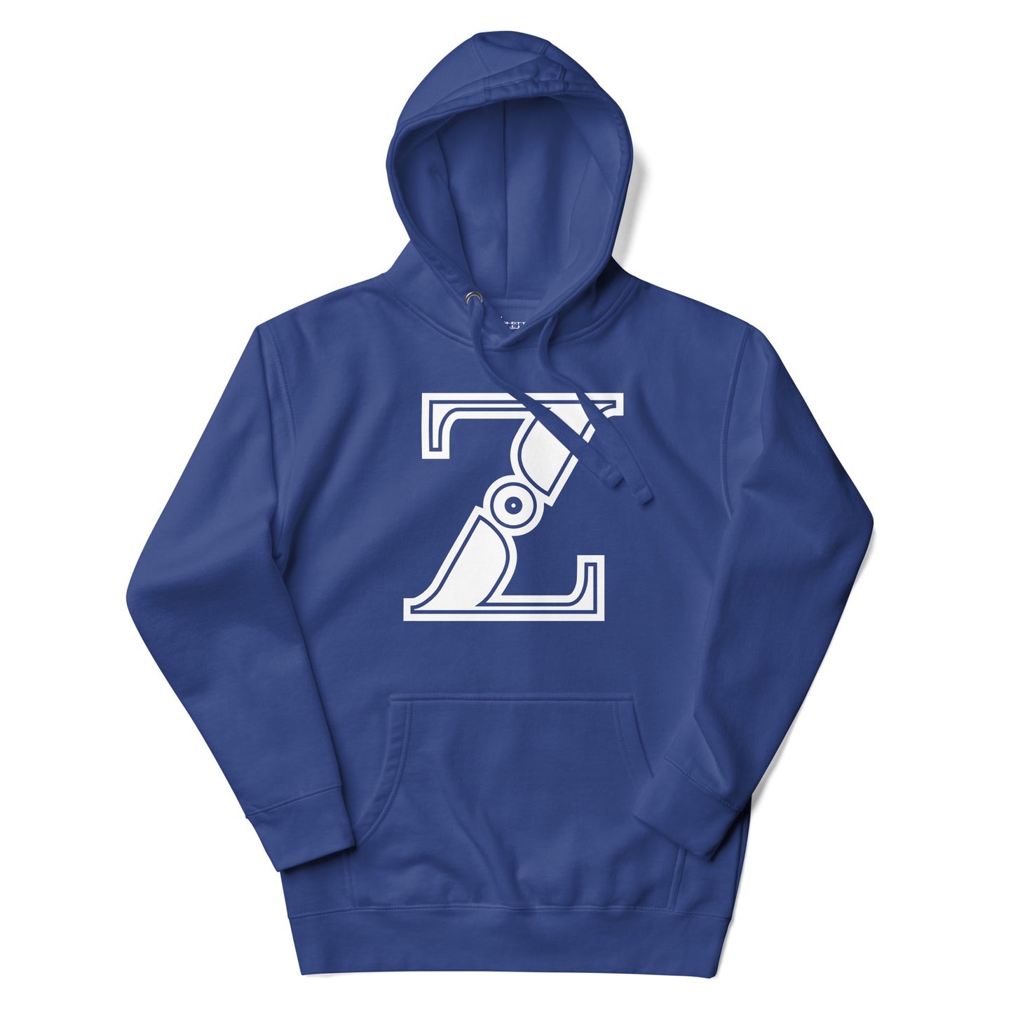 Royal Blue and White Letter Z Hoodie