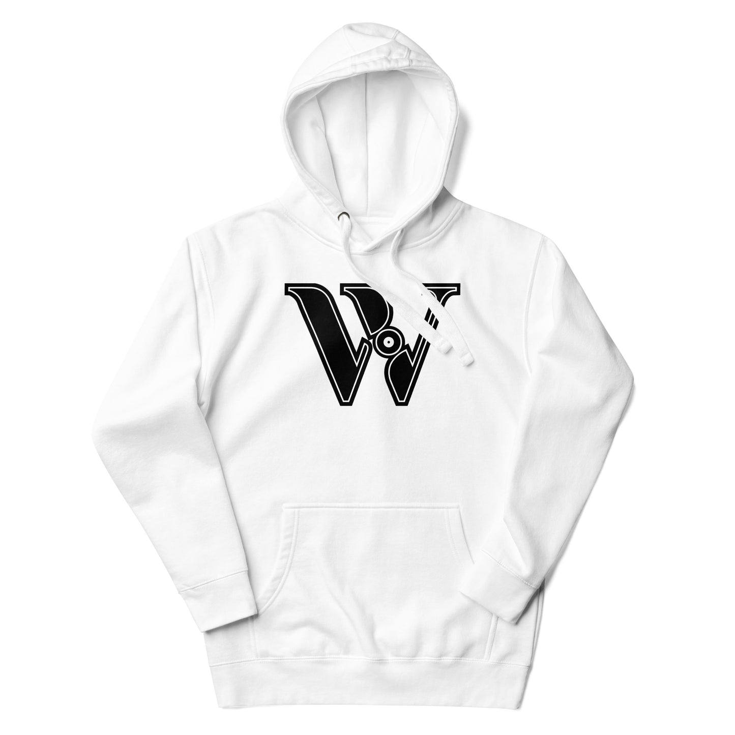 Black and White Letter W Hoodies