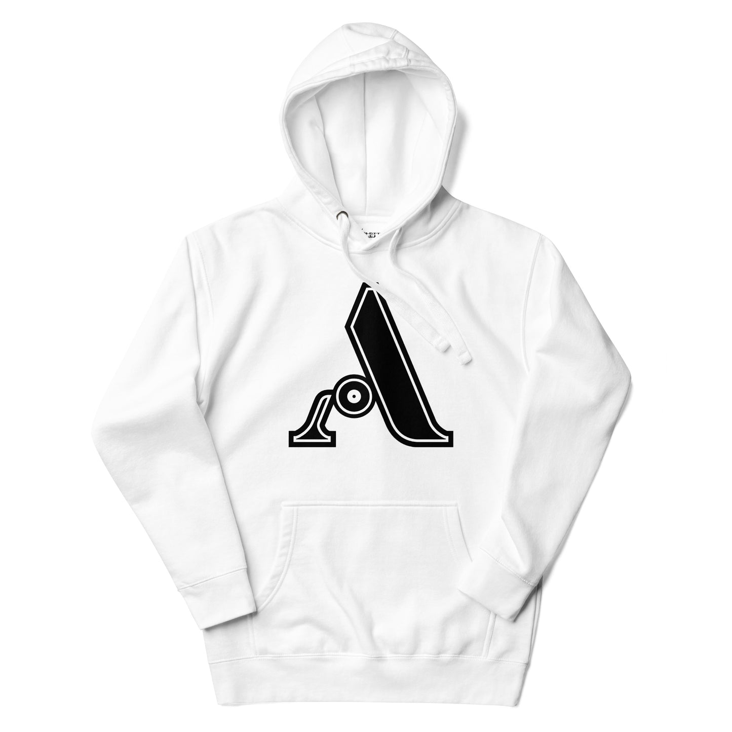 Black and White Letter A Hoodie