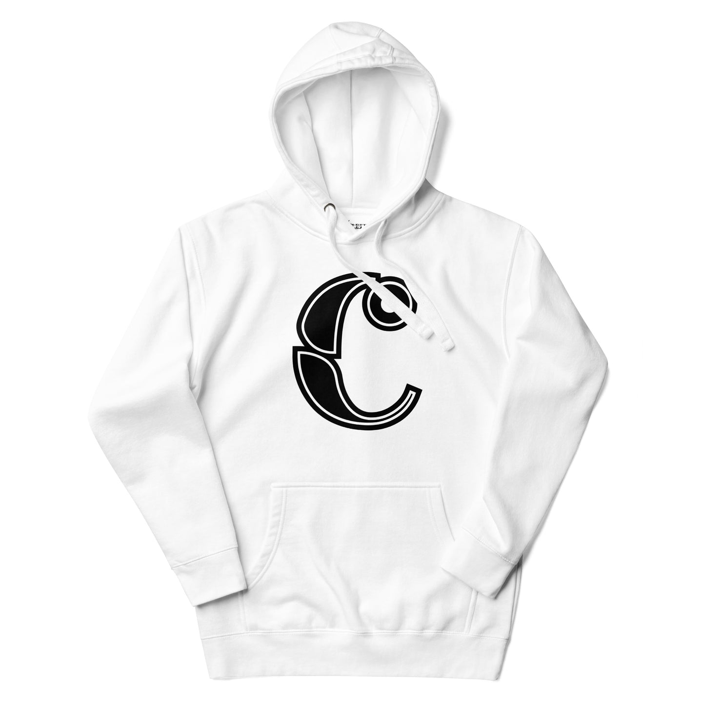 Black and White Letter C Hoodie