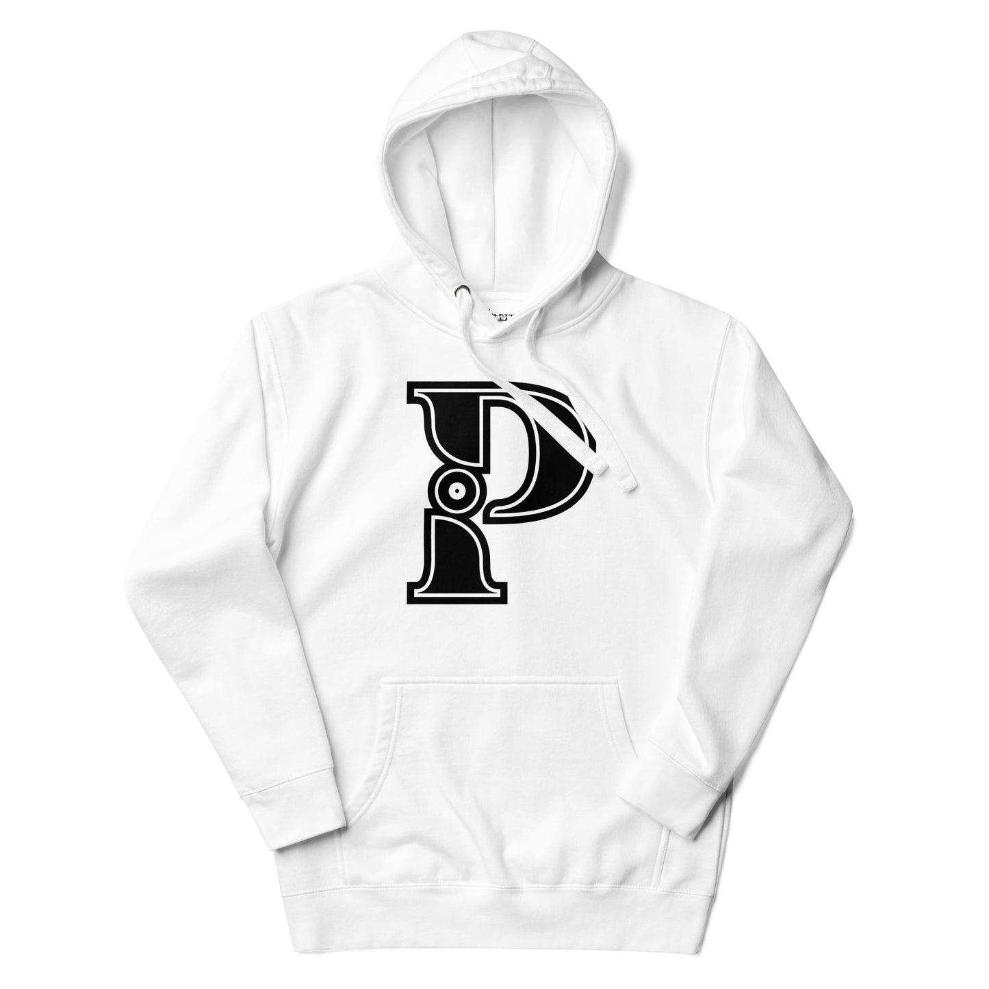 Black and White Letter P Hoodies