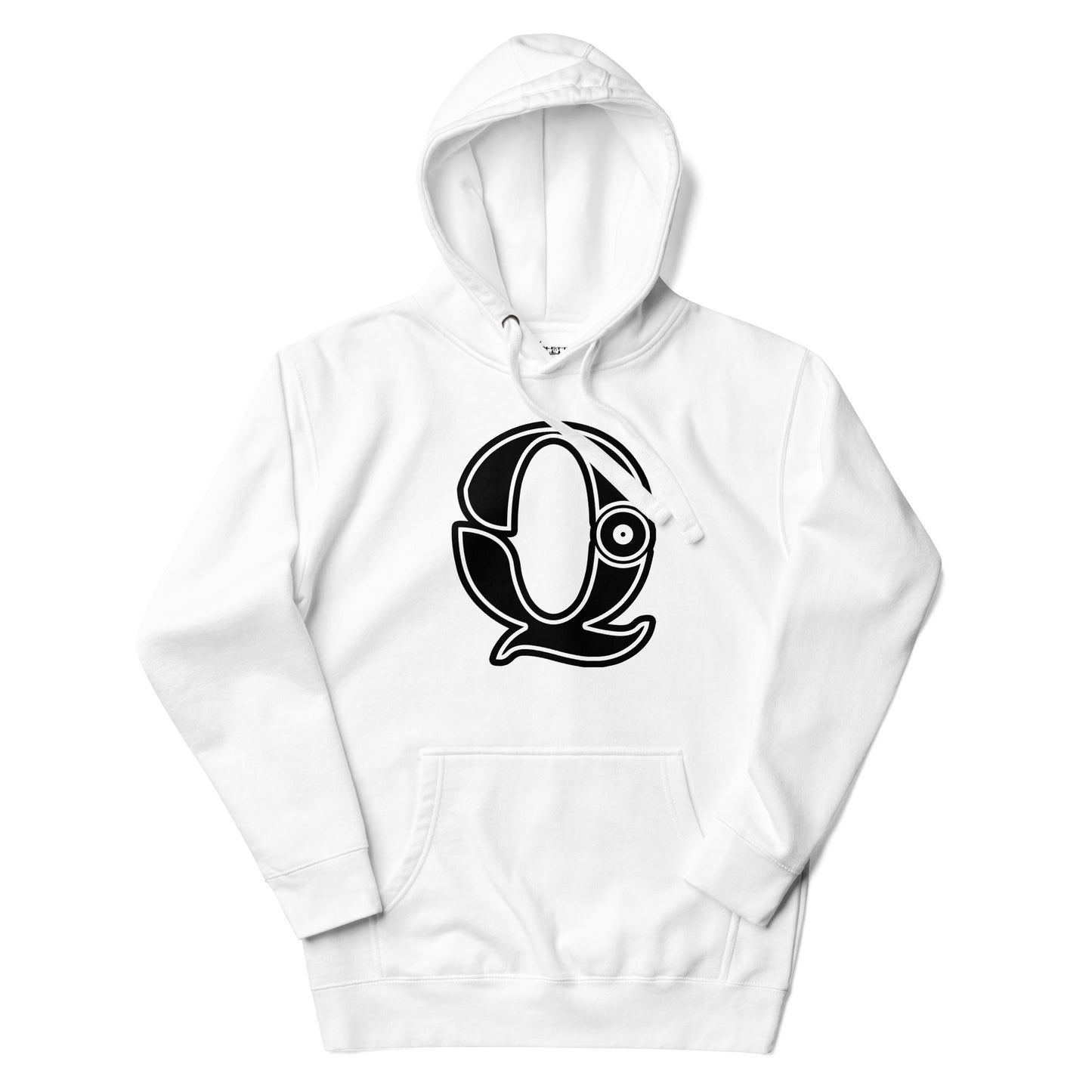 Black and White Letter Q Hoodies