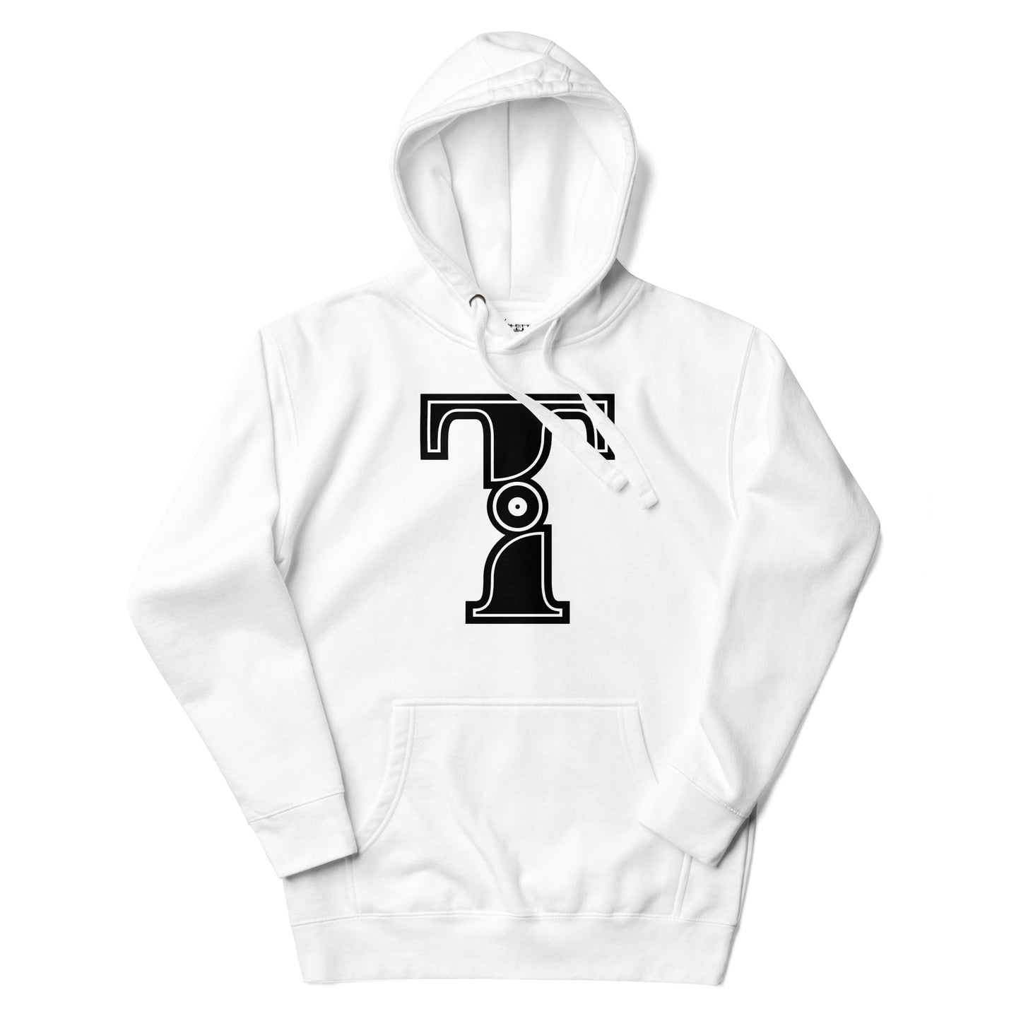 Black and White Letter T Hoodies