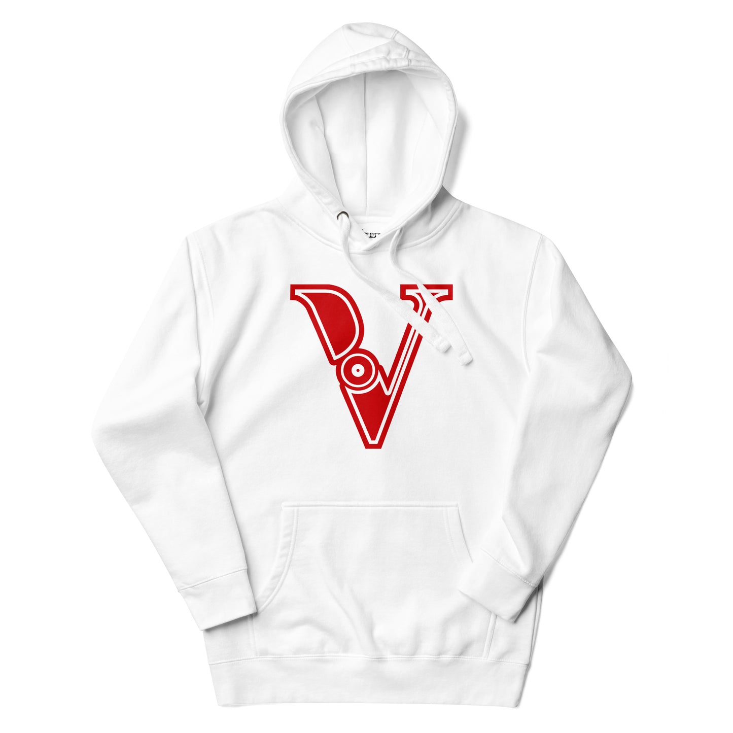 Red and White Letter V T-Shirt