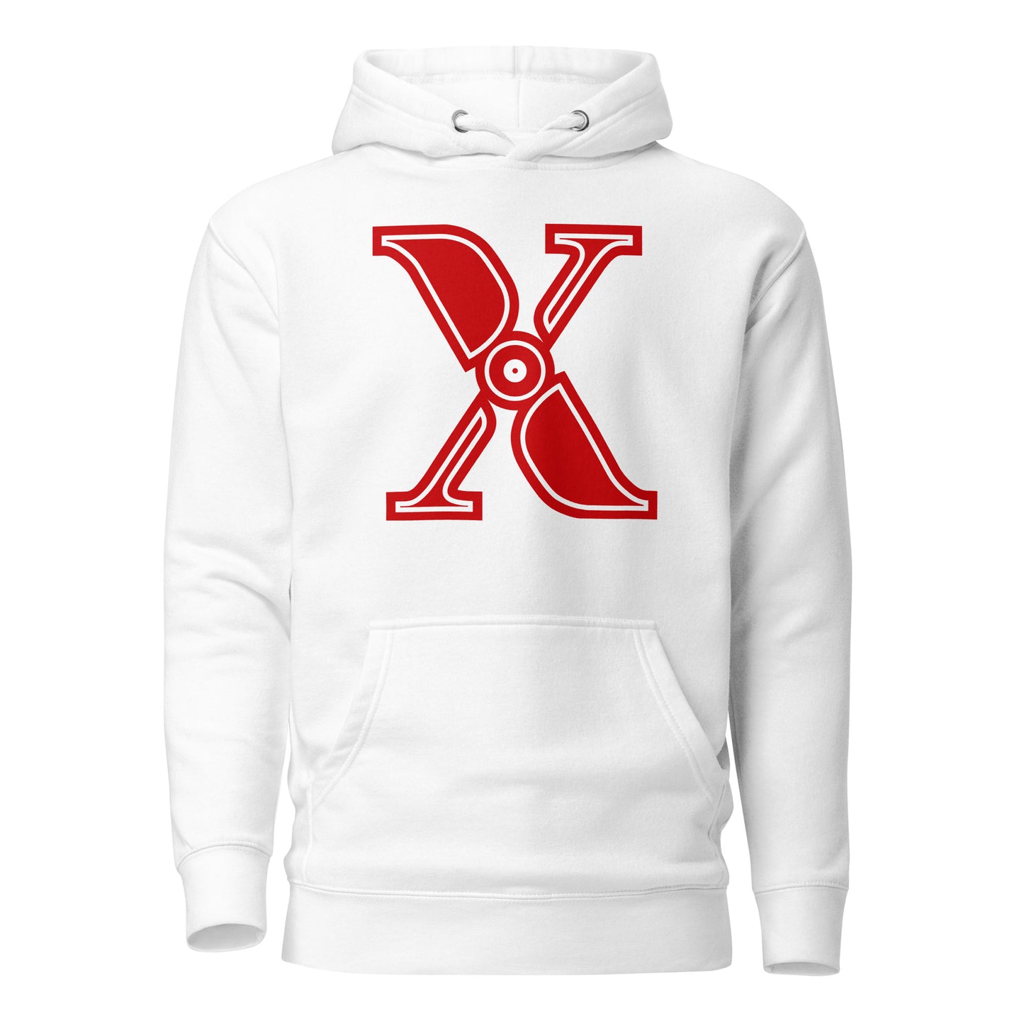 Red and White Letter X T-Shirt