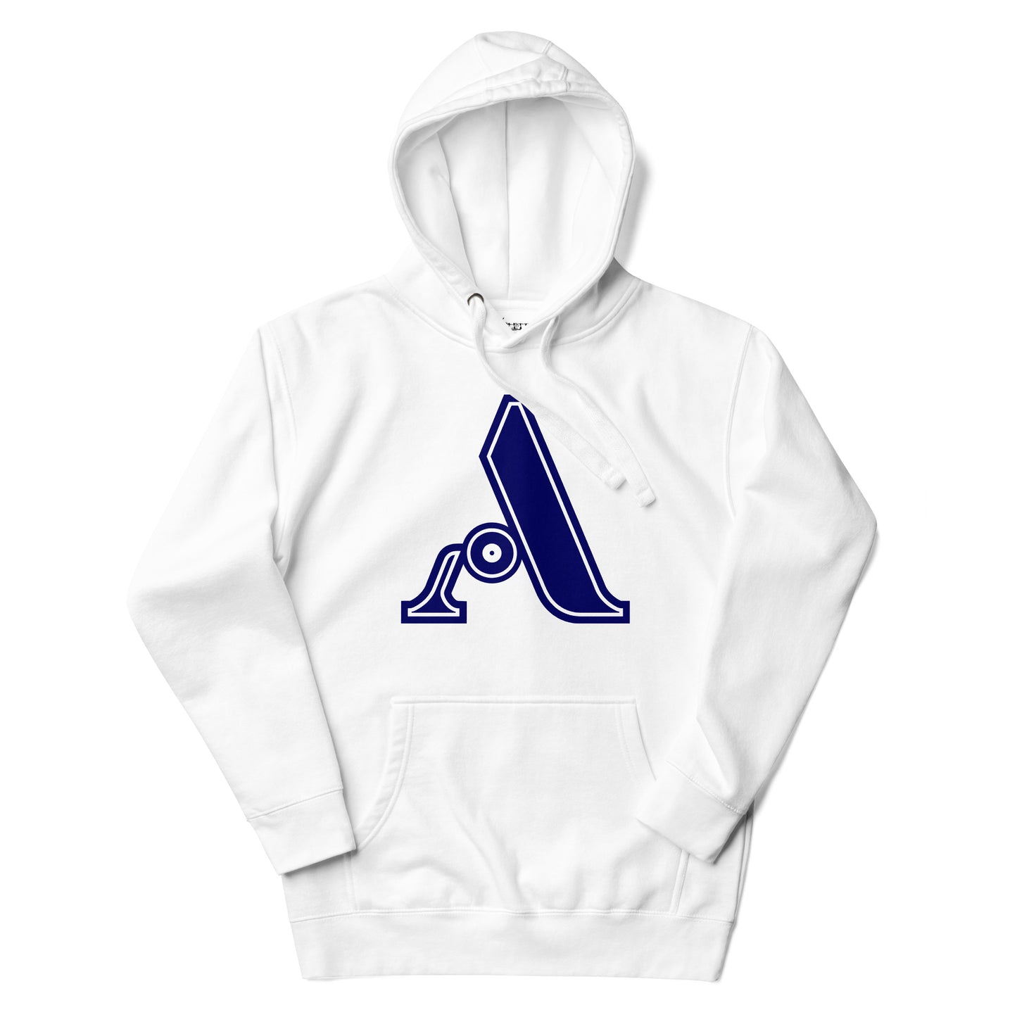 Blue and White Letter A Hoodie