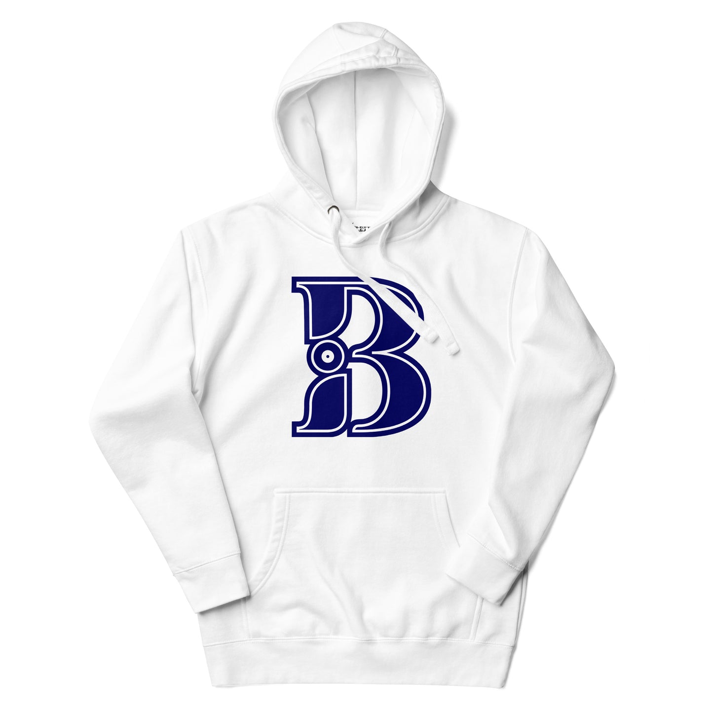 Blue and White Letter B Hoodie