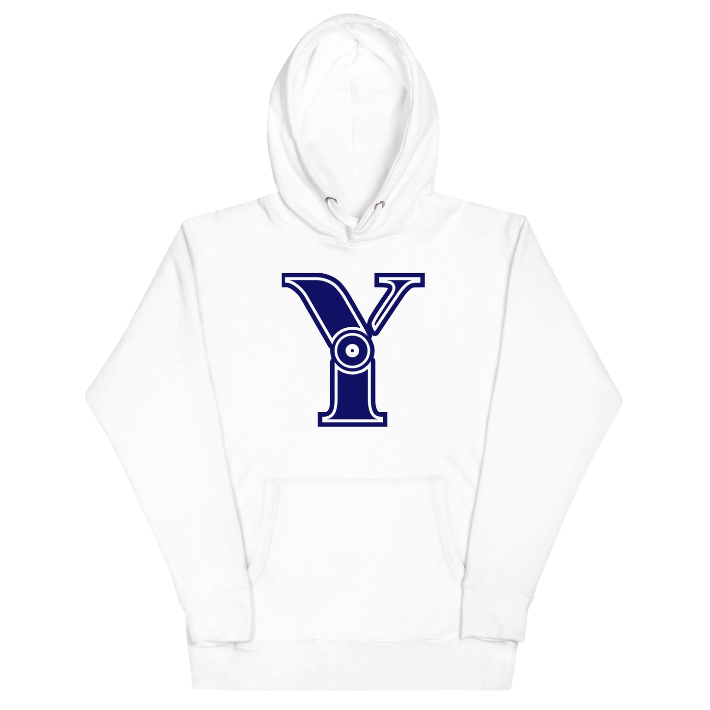 Blue and White Letter Y Hoodie