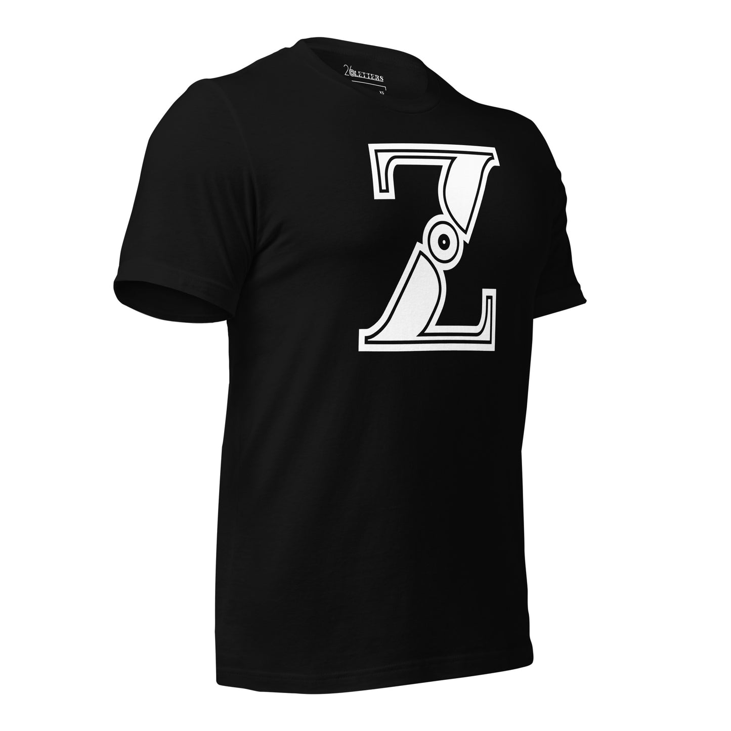 White and Black Letter Z T-Shirt