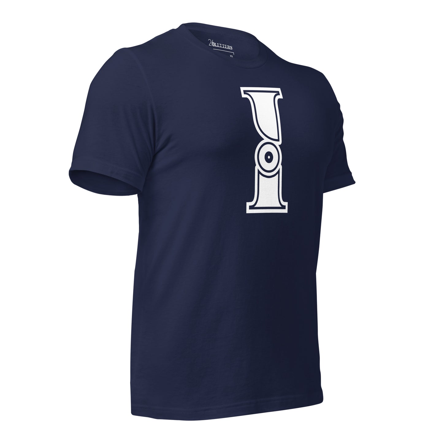 Navy and White Letter I T-Shirt