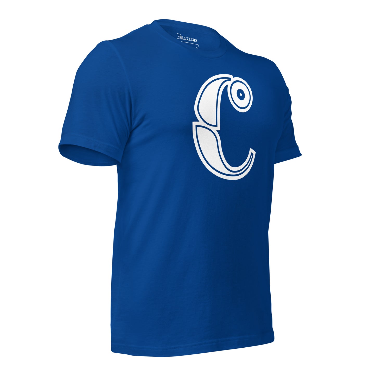 Royal Blue and White Letter C T-Shirt